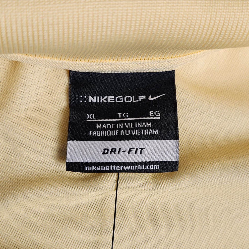 NIKE‎ GOLF DRI-FIT YELLOW POLO MENS XL OHIO VALLEY FLOORING NWT - Picture 8 of 10